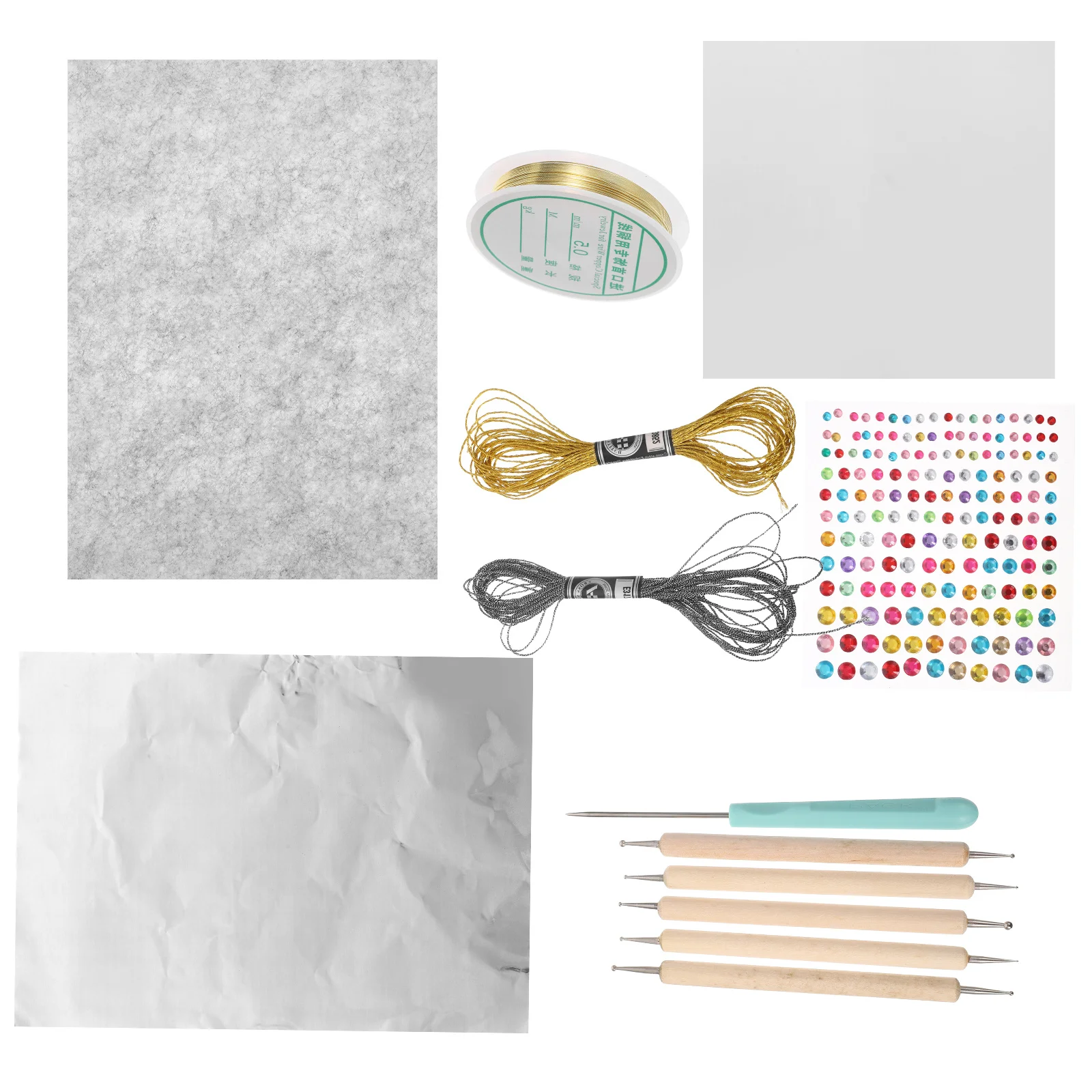 

1 Set Foil Sheets Crafts: Metallic Gold Paper For Diy Art Resin Scrapbooking Painting Bronzing Furniture Decor Holiday Wedding