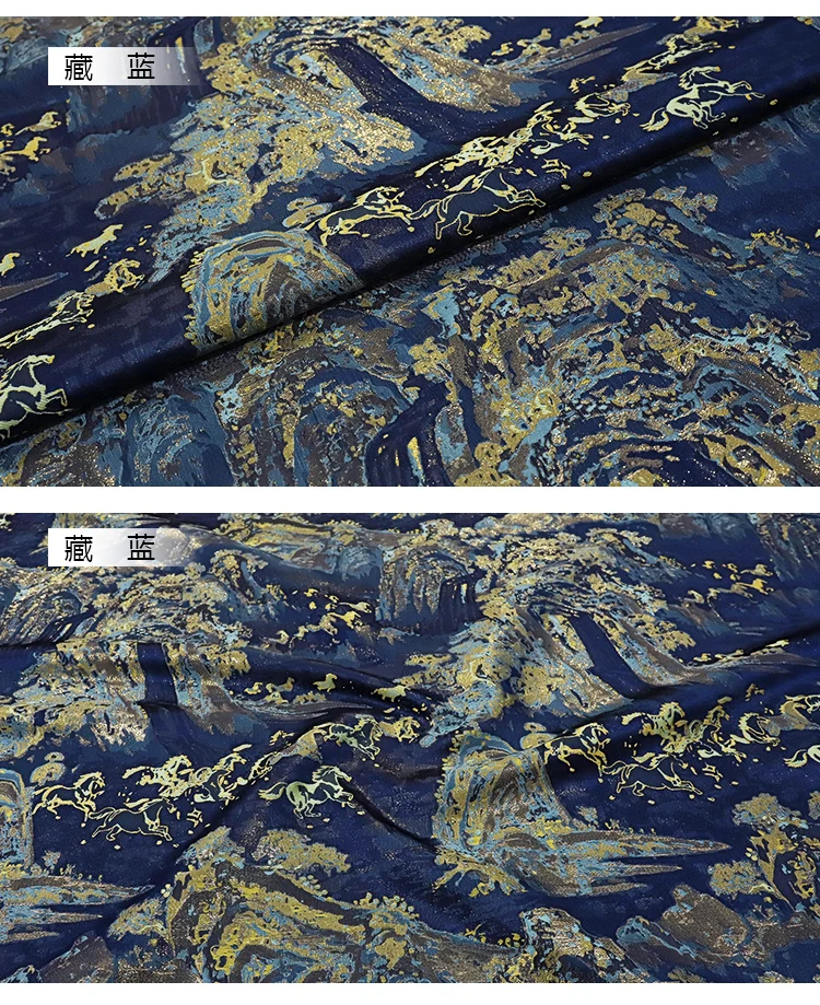 Song Brokatstoffe 140cm Breite Jacquard-Webung Chinesisches Traditionelles Luxusmaterial für Hanfu Cheongsam Kleid DIY Nähen – Detail 11