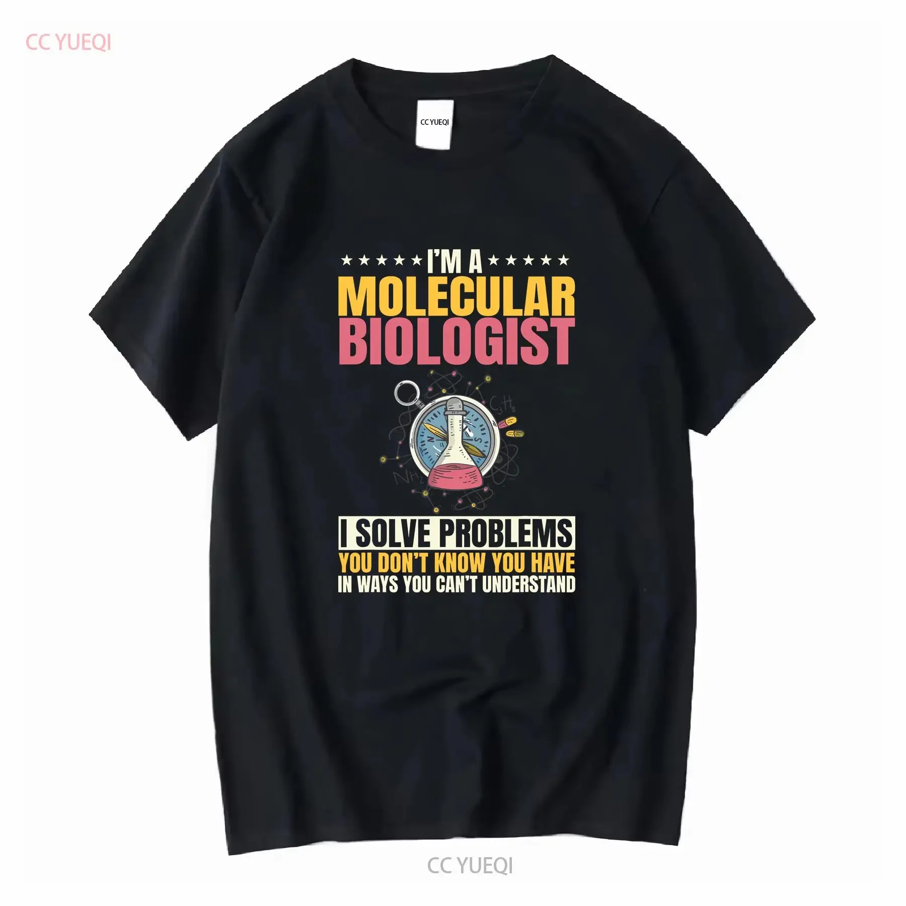 I'm A Molecular Biologist I Solve Problems T Shirt Biologists Science Lovers Biology Scientist long or short sleeves vintage