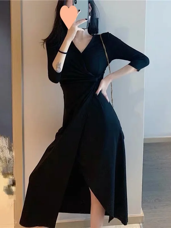 Light familiar feminine fashionable women's holiday dress slim sisters Sanya seaside split dress women's Bali beach dress NTAI