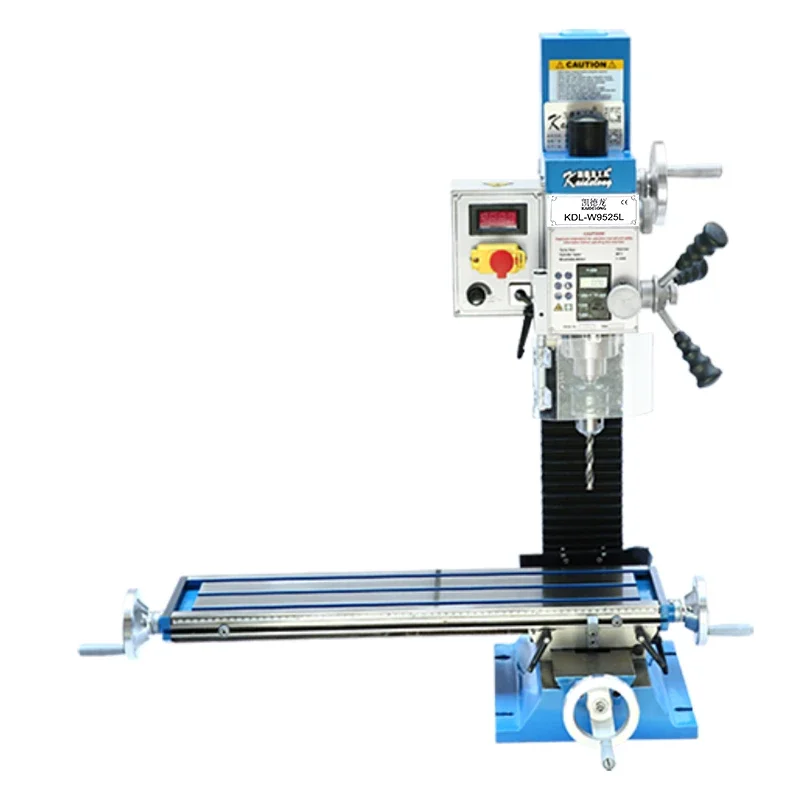 Mini Universal Horizontal Drill Press Manual Desktop Milling Machine For Wood & Metal Vertical Borehole Boring Auger Motor