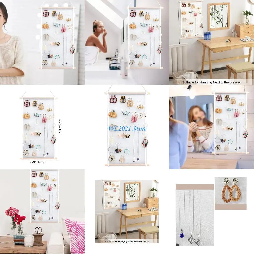 

G5GC Earring Holder Wall Mounted Earring Wall Wall Hanging Earring Bracket