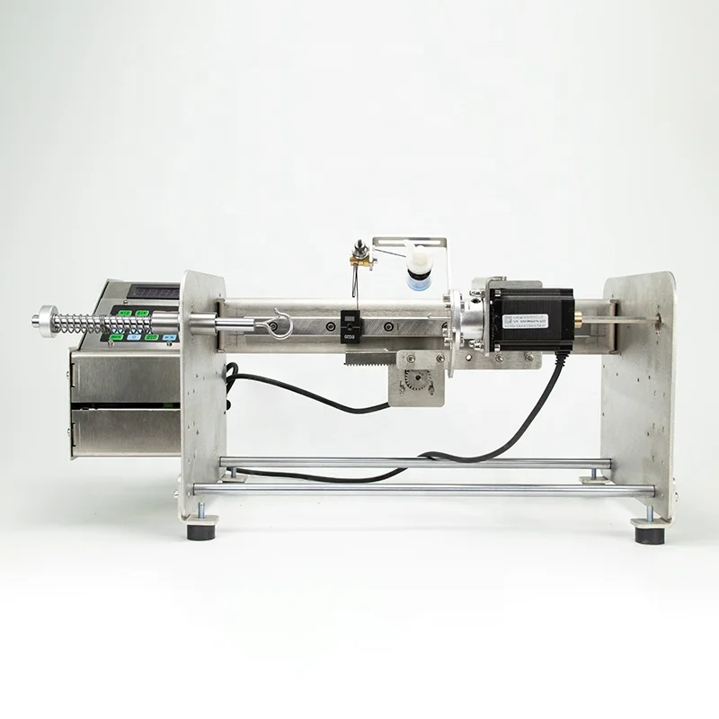 LCW-S-10 Small Hair Winding Machine Precision Low Speed Control Soft Wire Ring Winding Hair Rope Manufacturing 10cm Spools