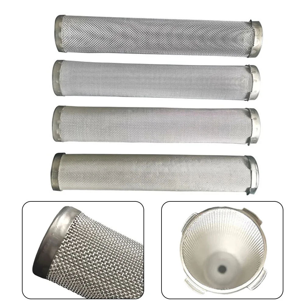 1Pc Stainless Steel 304 Filter For Airless Spray Pump Outlet Manifold 4 Wings 1 Bottom Hole High Accuracy Mesh For Paint-Sprayer