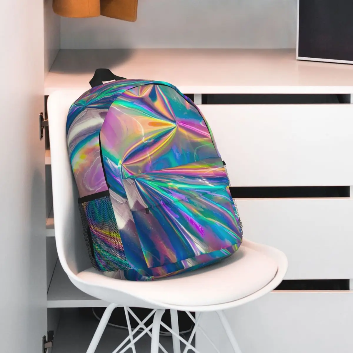 Holographic Backpacks Teenager Bookbag Cartoon Children School Bags Laptop Rucksack Shoulder Bag Large Capacity