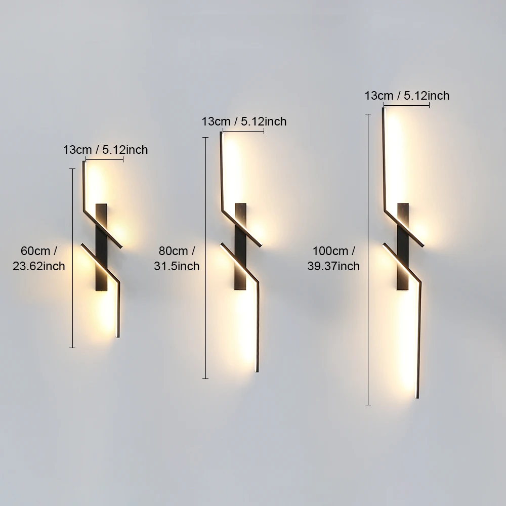 الحديثة الجدار مصباح LED الداخلية الجدار ضوء الشمعدانات الحد الأدنى قطاع غرفة الديكور أباجورة عناصر ديكور المنزل تركيبات الضوء #3