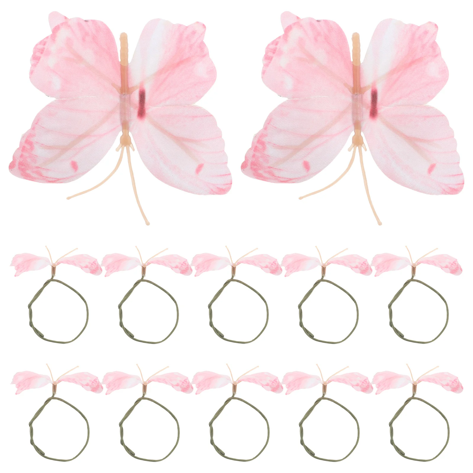 

12 шт. художественные 3D кольца для салфеток с бабочками, надежное размещение для элегантных свадебных и праздничных столов, пряжка для салфеток