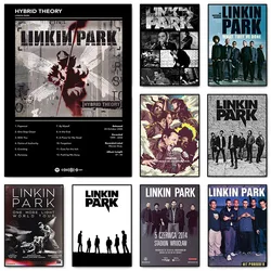 Rock Band L-Linkin Cool P-Park Poster Classic Music Aesthetics Wall Art and Prints HD Canvas Painting Home Bedroom Decor Gifts