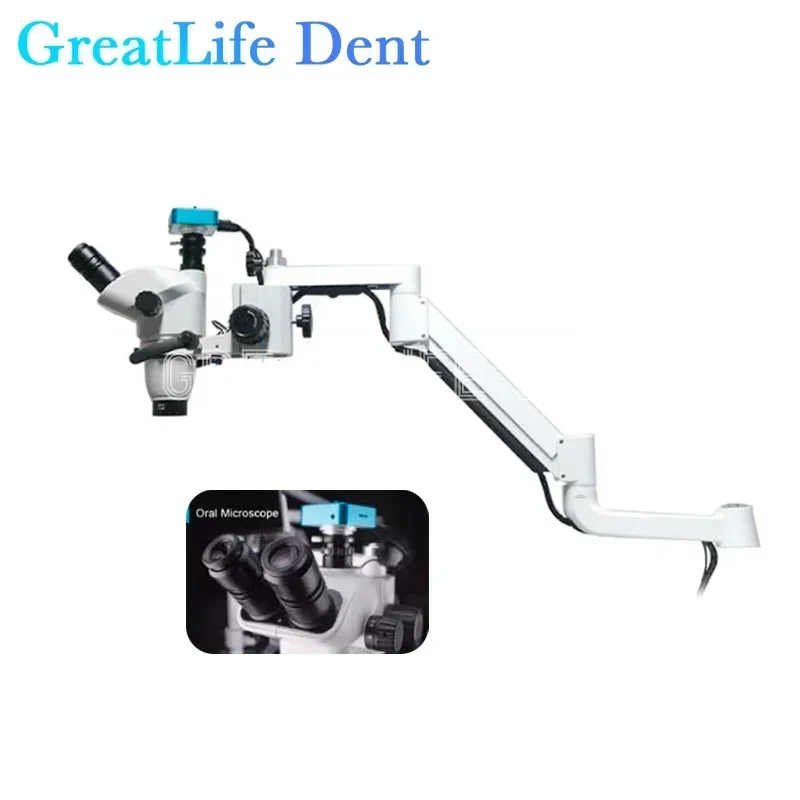 GreatLife Dent 3.35X - 22.5X Oral Dental Operation Endodontic Surgical Microscope With Camera Continuous Zoom 16 Megapixels