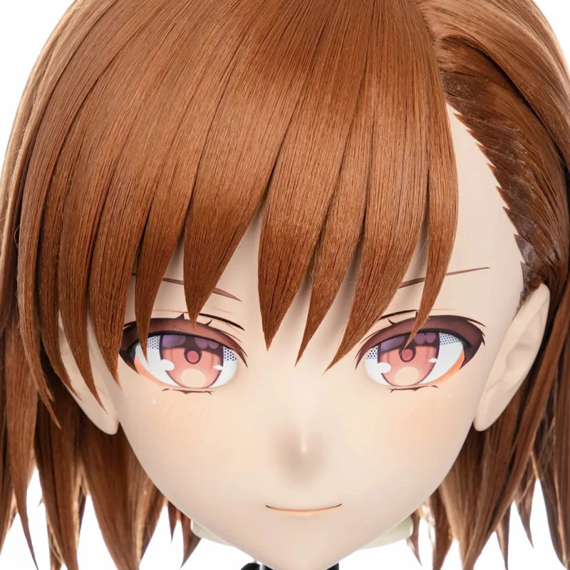 

(MEO53) Customize Handmade Full Head Lockable Crossdress Male to Female Japanese Cartoon Anime Game Character Kigurumi Mask