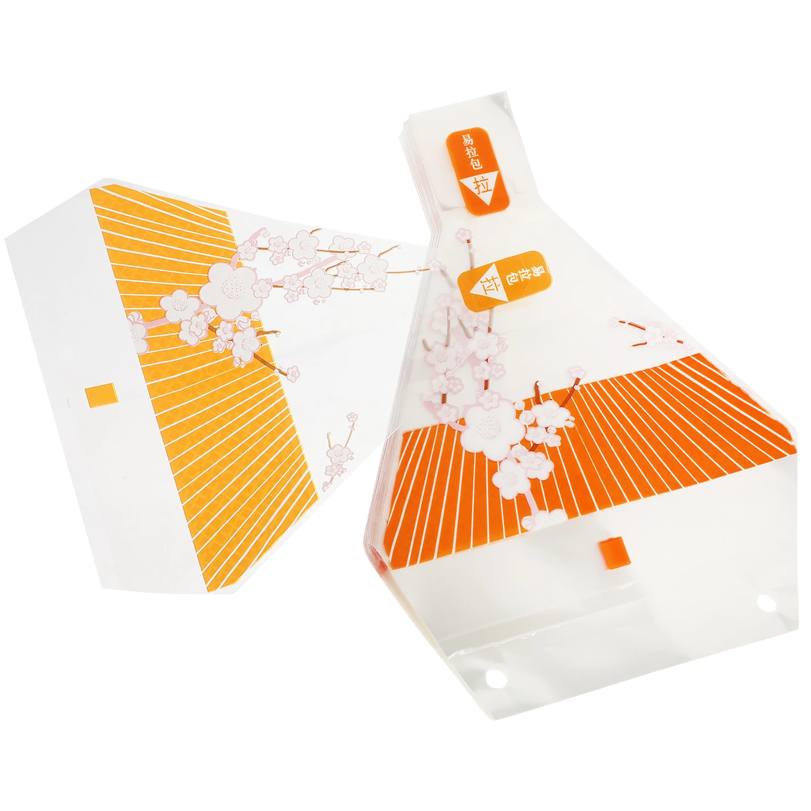 

100pcs Onigiri Wrappers Disposable Rice Ball Packing Bags Triangle Packaging Microwaveable Bulk Kitchen Bar Tools