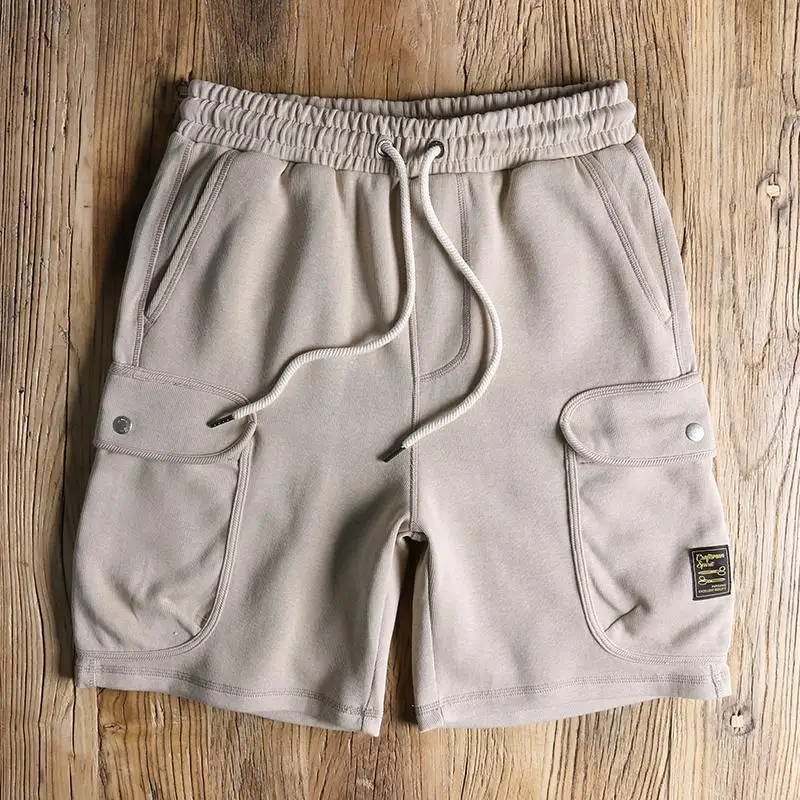 

Мужские японские мужские летние ретро спортивные повседневные трендовые свободные брюки с пятью точками