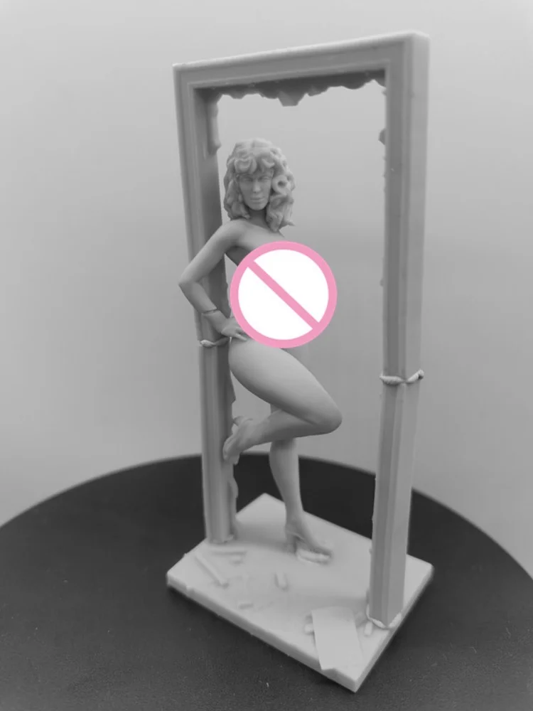 1/24 Schaal Hars Figuur Fotolijst Meisje Nsfw versie Monteren Model Kit Ongemonteerd en Ongeverfd 3D printen speelgoed