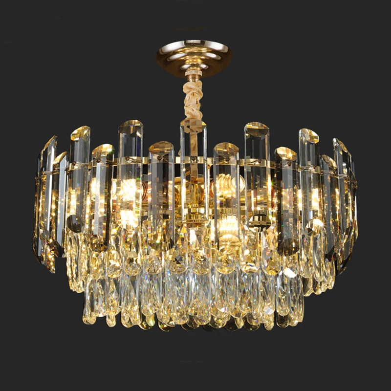 

Luxury-Lite Crystal Chandelier For Living Room Villa Hall Hotel Dining Room Bedroom Post-Modern Minimalist Chandelier