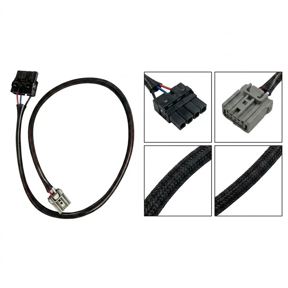 Auto Brake Cable Wiring Harness Kit Black Practical Automotive Component Broken Part Substitute Damaged Wire Fix