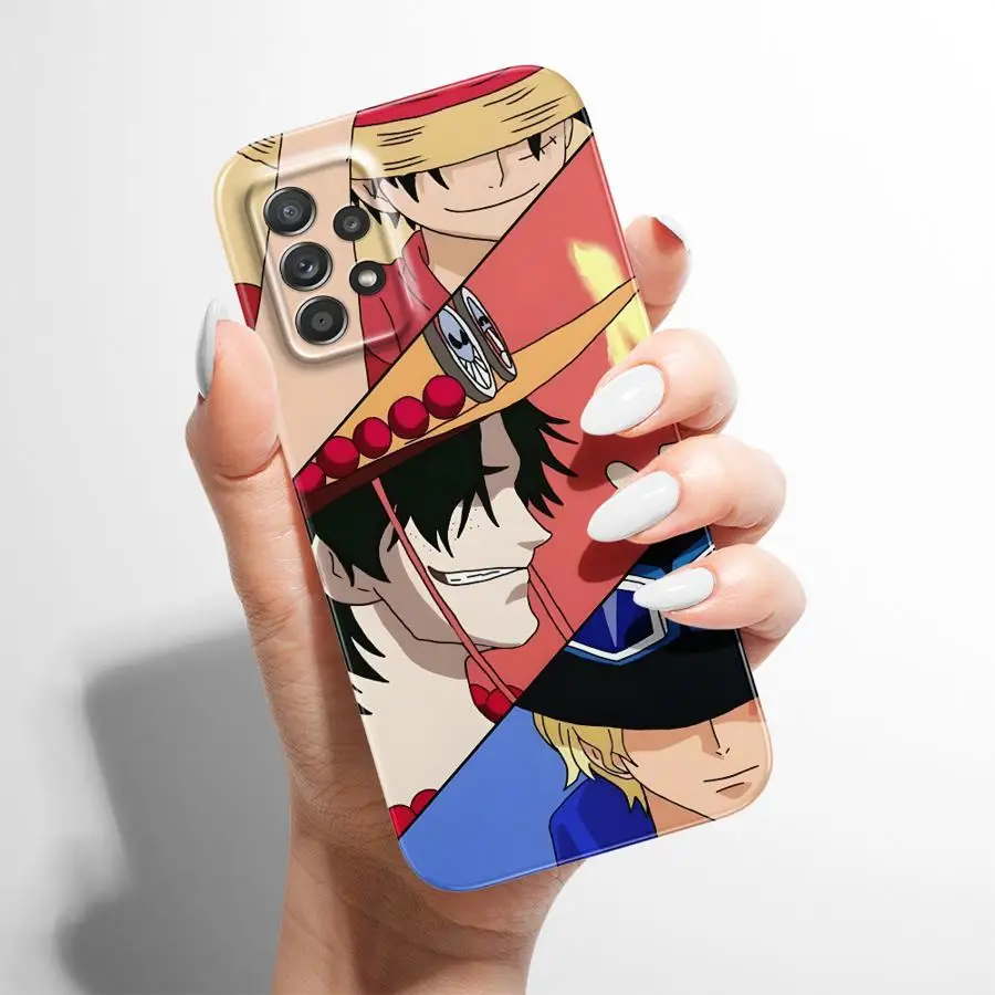 حافظة لهاتف سامسونج جالاكسي A15 A14 A33 A24 A23 A35 A34 A73 A31 A16 A36 A17 A71 A25 A13 قطعة واحدة كارتون لوفي