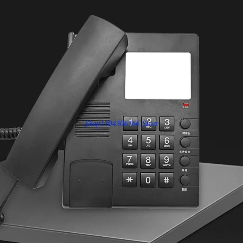 

02DD Hotel Internal Phone Guest Room Telephone with Wall Mount Installation and Advanced Auditory Rj11 Port for Hotels