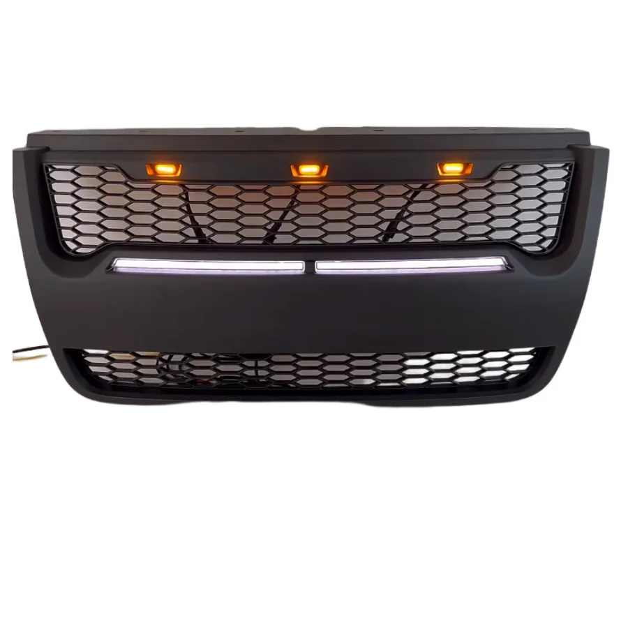 Modified Front Racing Grills For Explorer 2006 2007 2008 2009 2010 2011 Led Abs Grille Grill Mesh Mask Cover Auto Accessories