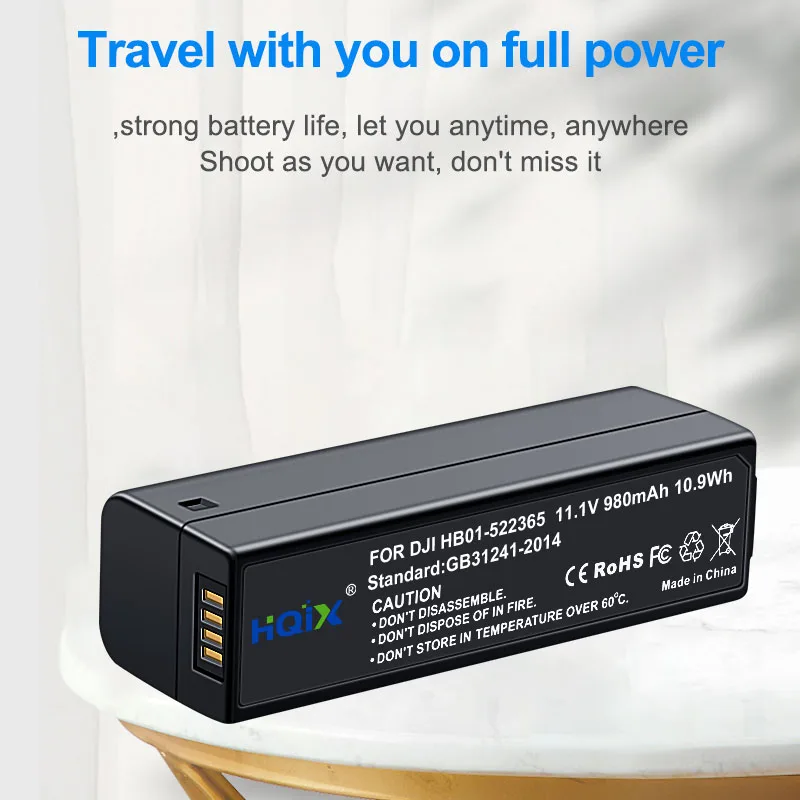HQIX for DJI OSMO OSMO+ Mobile Pro RAW Handheld gimbal stabilizer HB01-522365 battery charger