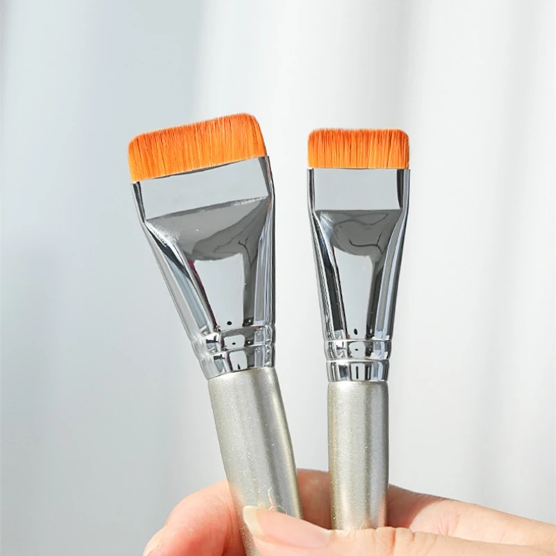 GUOXIAONIU Soft Ultra-thin Flat Foundation Brush Traceless Foundation Liquid Brush Professional Cosmetics Beauty Makeup Tools