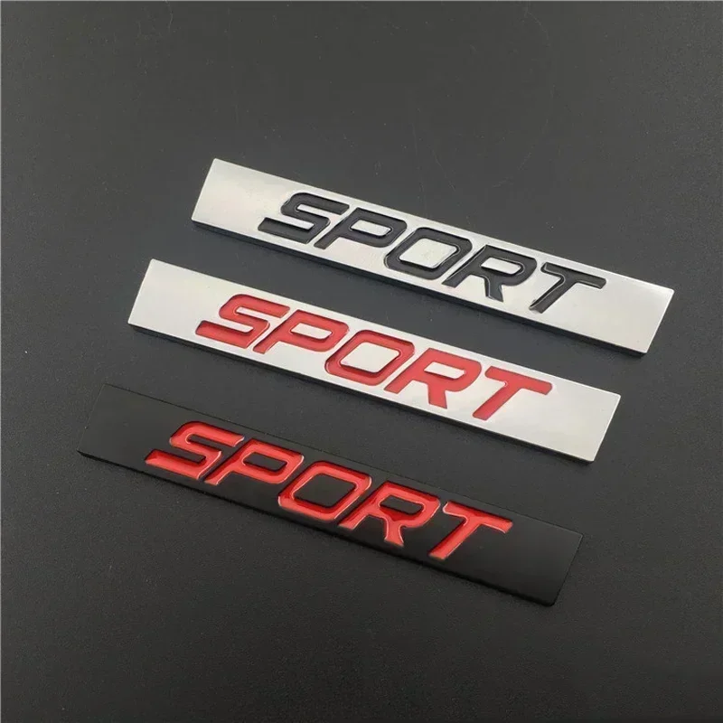 3D Metal Sport Logo Rear Trunk Emblem Badge Car Fender Sticker Decals For Toyota Honda Nissan VW Audi Sport Accessories view 3
