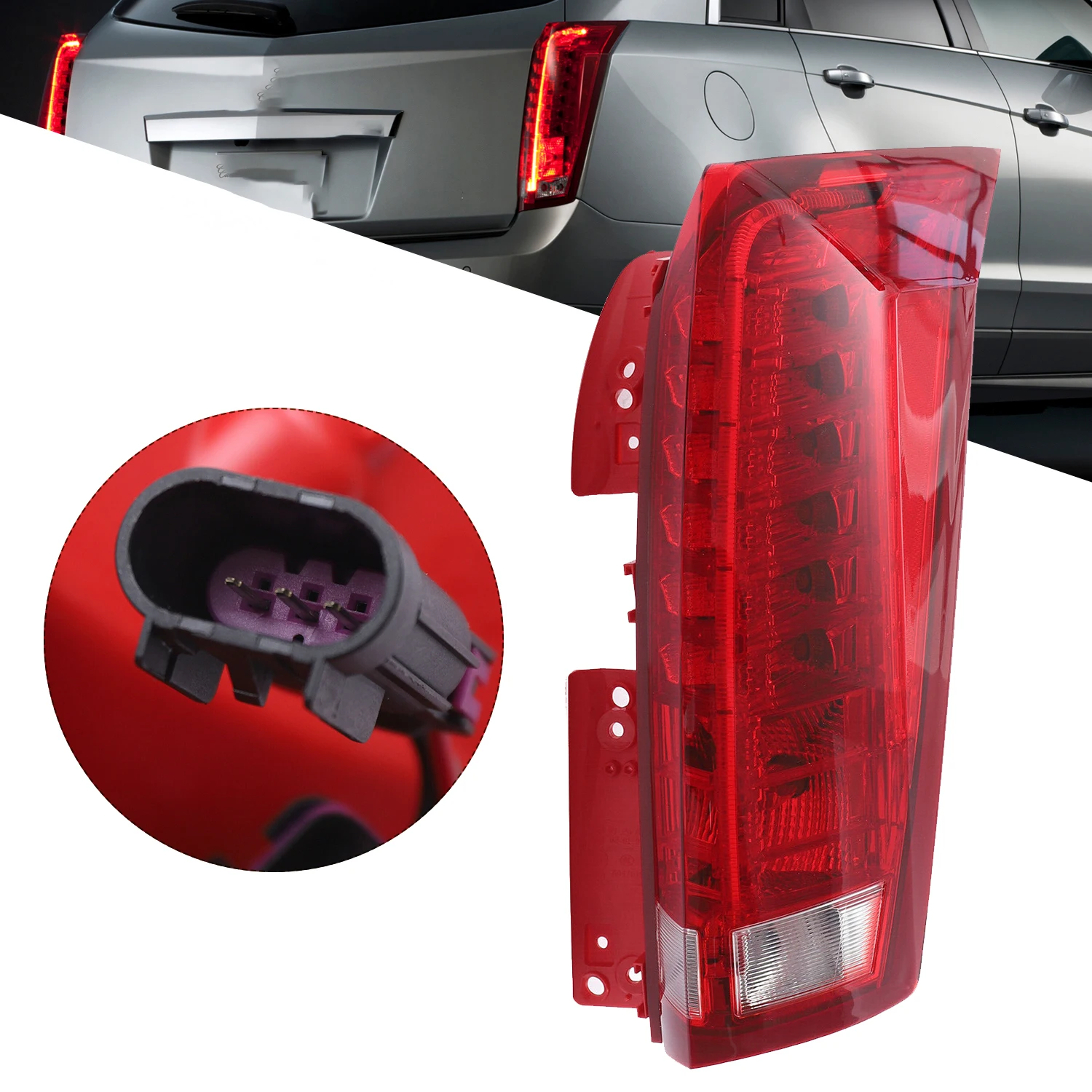 

Passenger Side Tail Light Durable Right Side Led Rear Tail Lamp Fits For Cadillac SRX 2010-2016 New High-Quality