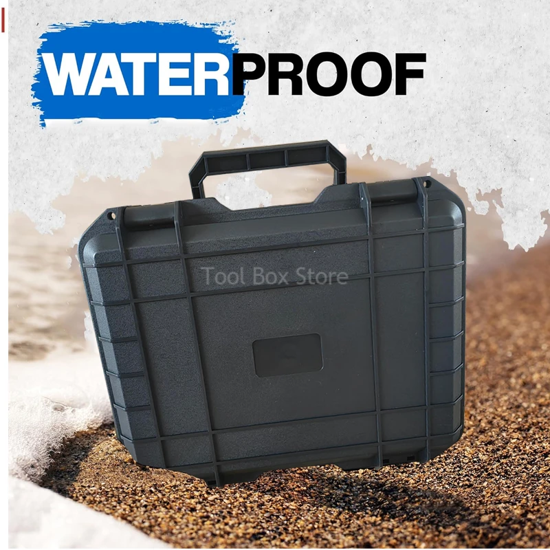 Waterproof Hard Carry Case Bag Tool Case Safety Instrument Case Storage Box Suitcase Plastic Tool Box Portable Hardware Toolbox