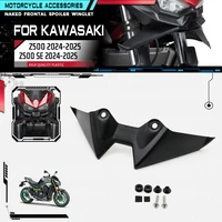Para Kawasaki Z500 Z500 SE 2024 2025 alerones frontales desnudos de fuerza descendente para motocicleta Kit de alerón delantero de ala aerodinámica