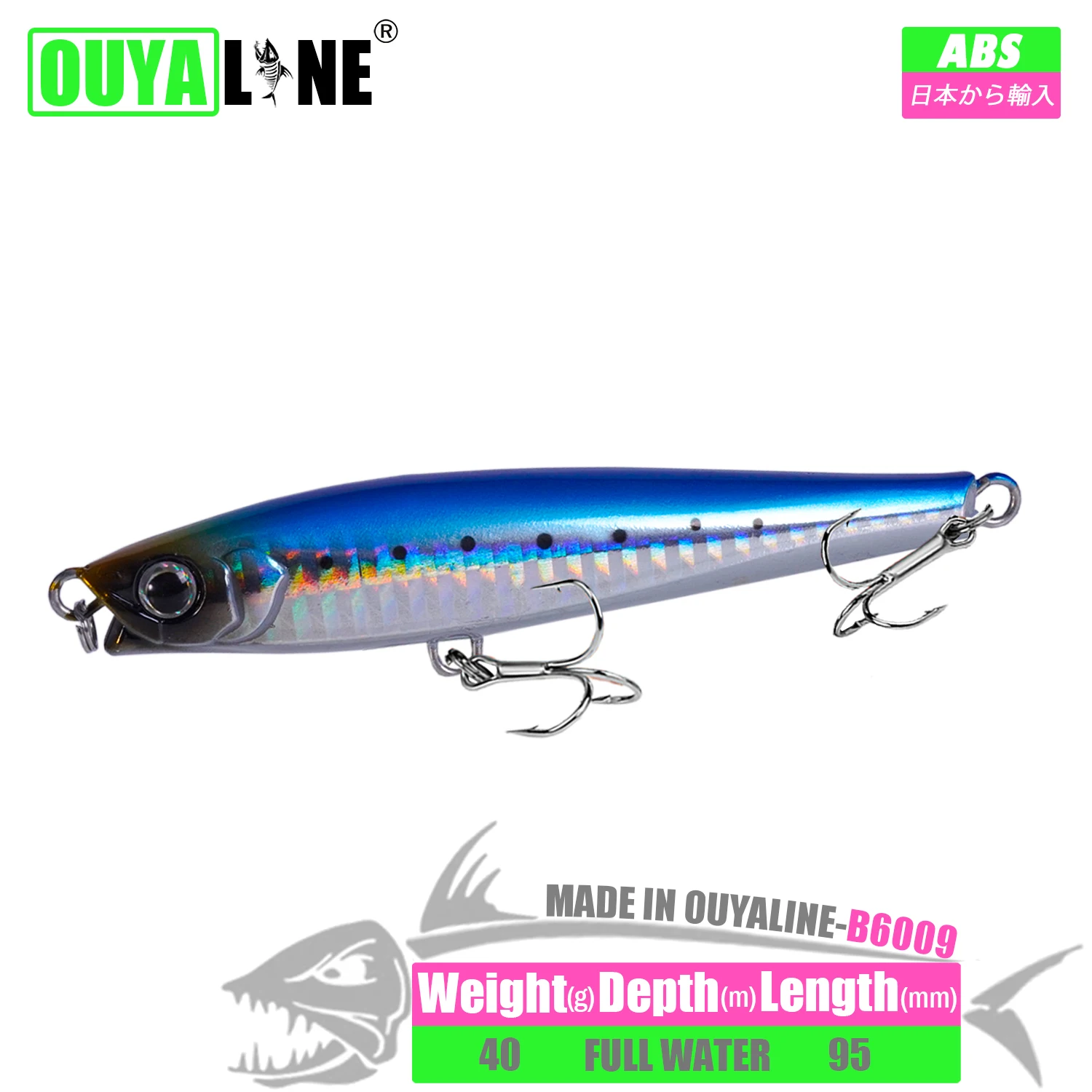 

New Sinking Minnow Fishing Lure Isca Artifical Weights 40g 95mm Pesca Accesorios Mar Glow In The Dark Accessories Seabass Leurre