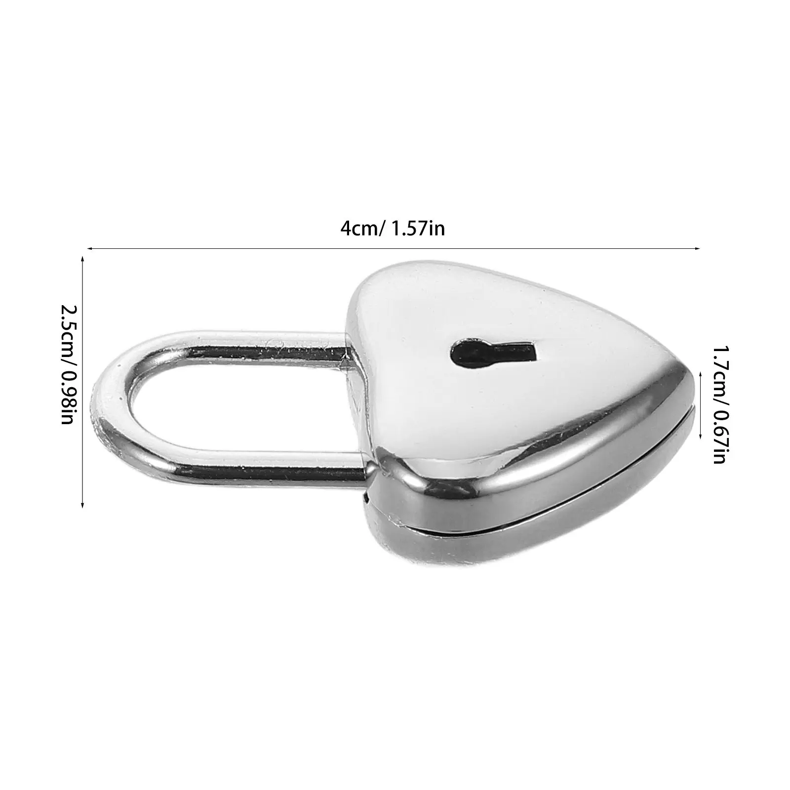4Sets Love Padlock Heart Shaped Romantic Metal Locks for Couples Anniversary Wedding Travel Memory