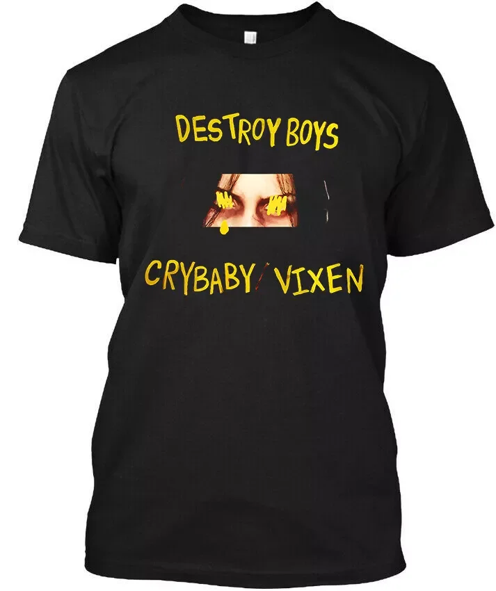

NEW Destroy Boys Crybaby American Group Music Retro Graphic Logo T-SHIRT S-5XL