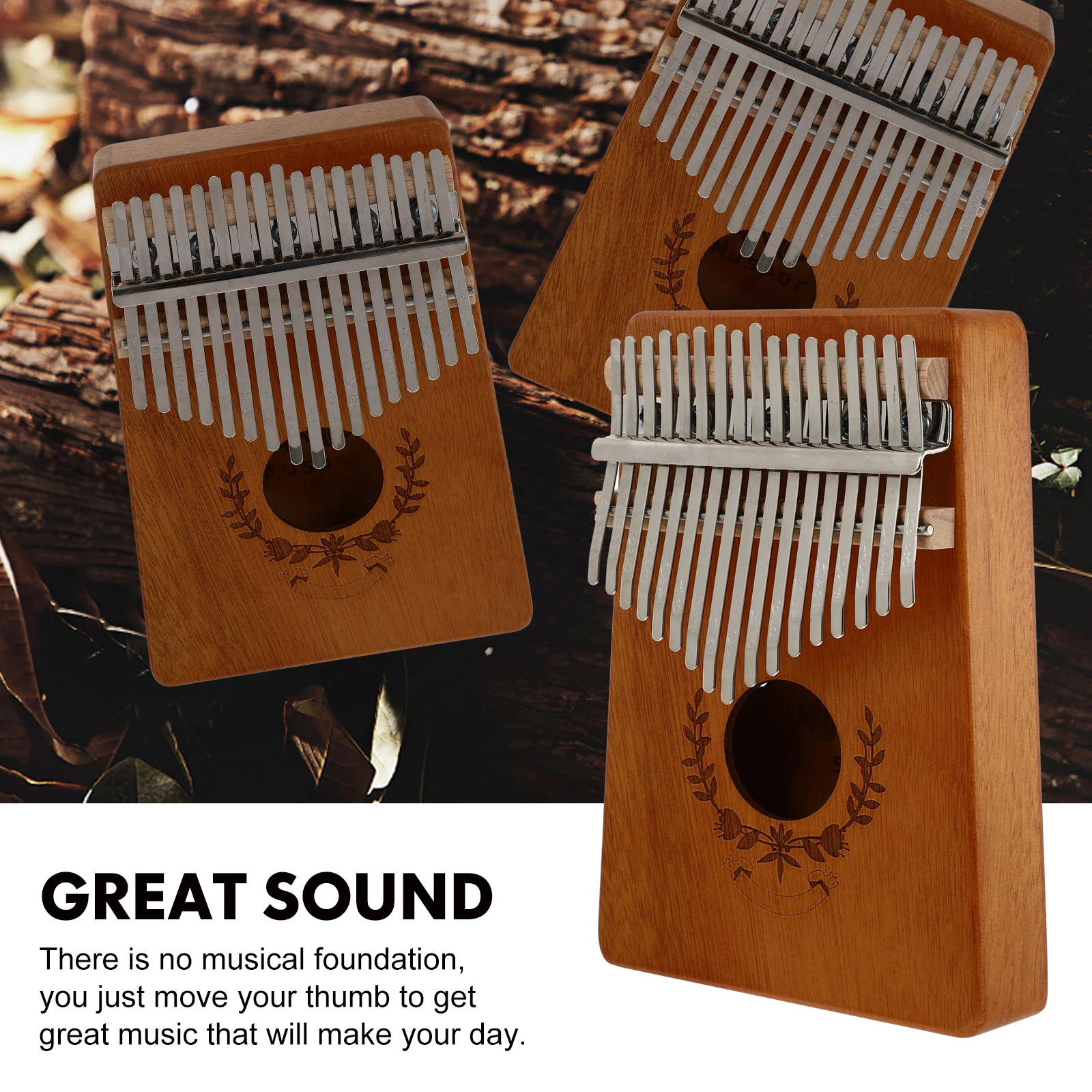 

Kalimba Thumb Beginners Creative Musical Instrument Portable Piano
