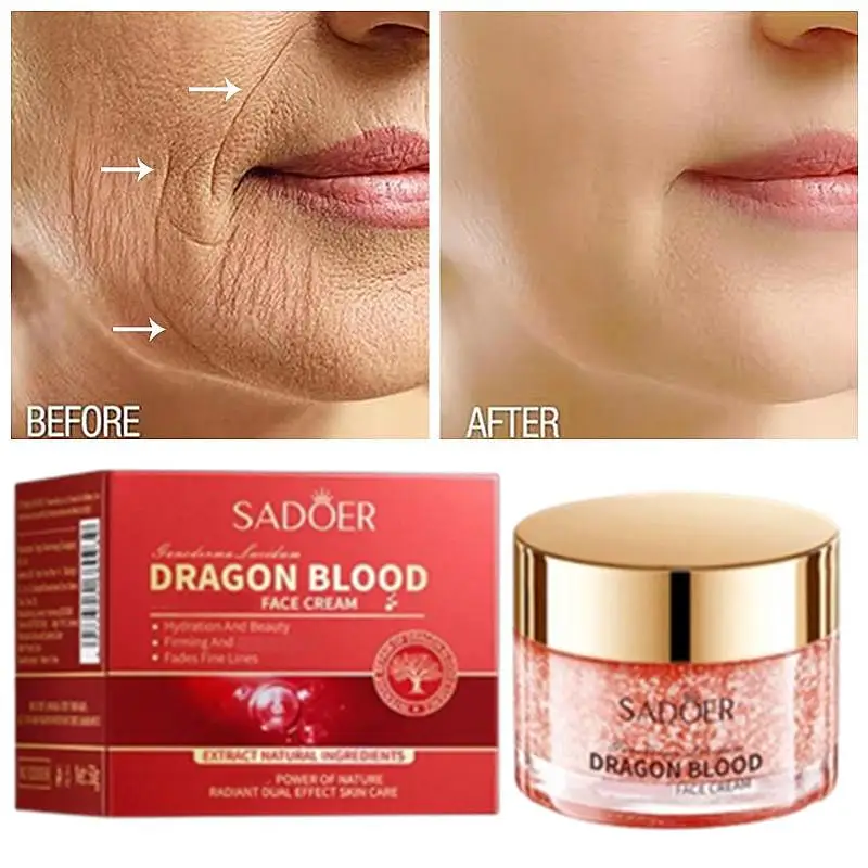 SADOER NEW Dragon Blood Cream Rejuvenation Skin Face Cream Delaying Aging Moisturizing Nourishing Facial Cream Smooth Face Skin