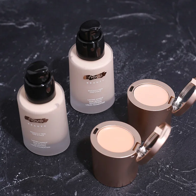 NOVO Qinrun Nutriente Pelle Correttore Fondotinta Correttore Combinazione Correttore Idratante Impermeabile Non-trucco Fondotinta