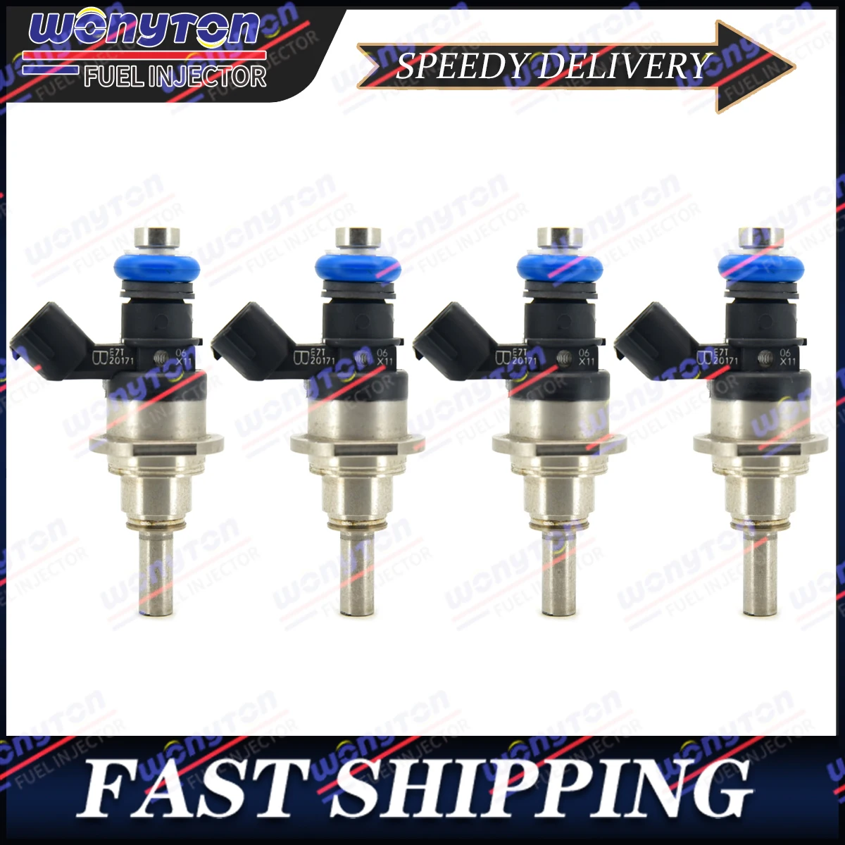 

4PCS For Mazda Speed 3 6 CX-7 Turbo 2.3L Fuel Injectors L3K9-13-250 E7T20171