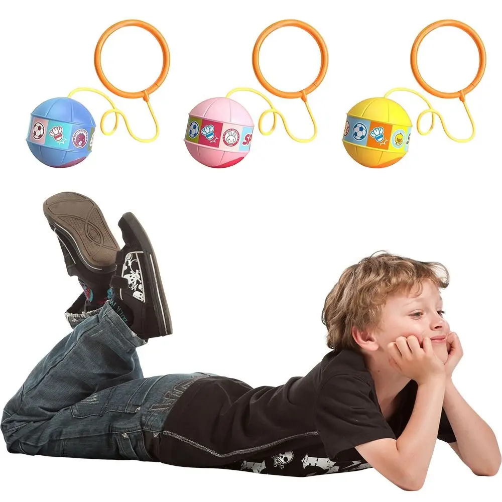 Engraçado bola saltitante brilhante bola saltando abs brinquedo de fitness treinamento tornozelo pular brinquedo portátil brilhante bola de salto para crianças