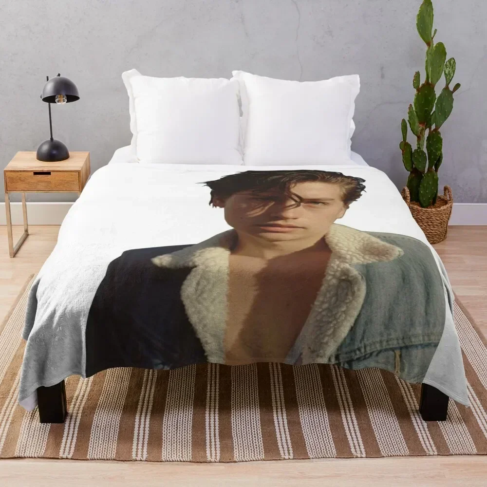 Cole Sprouse Throw Blanket Weighted Luxury Brand Blankets