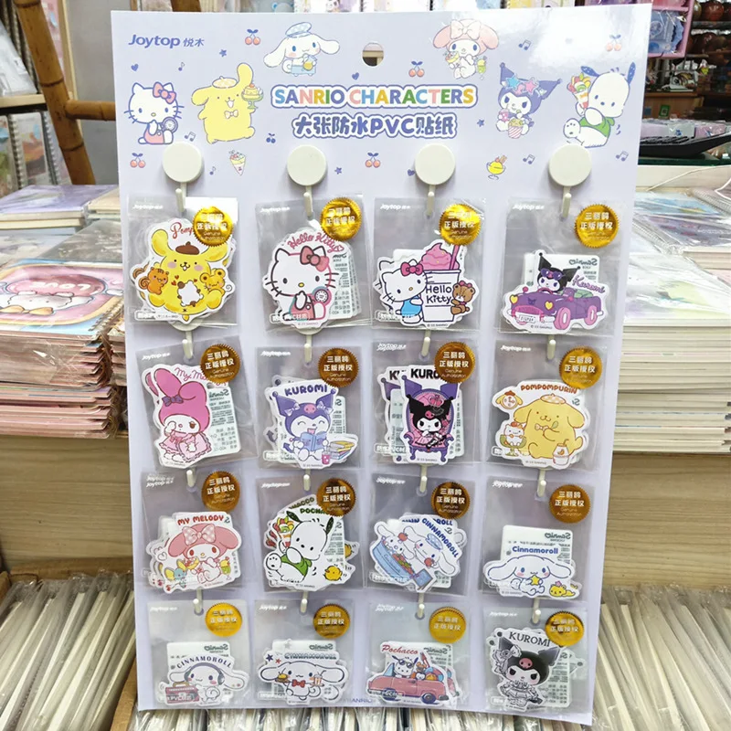 Sanrio Kuromi Melody Cinnamoroll Desktop Books Handbooks Refrigerators Waterproof Pvc Children'S Stickers