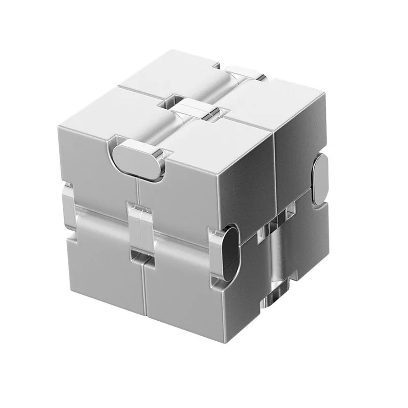 Aluminum Alloy Metal Infinity Cube кубик антистресс Anxiety Stress Relief Fidget Toys Adults Children EDC Cubo Antiestres