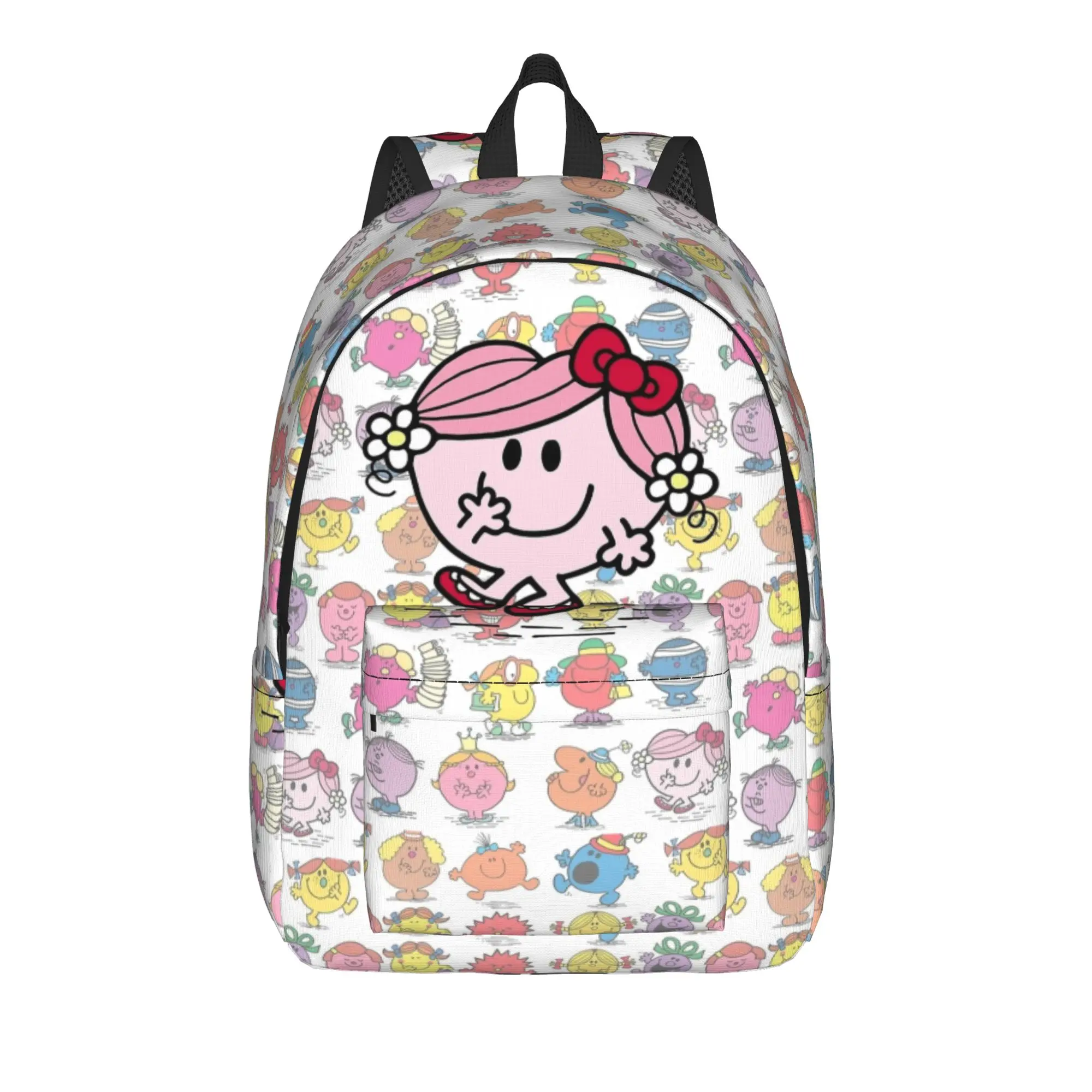 M-Mr M-Men L-Little M-Miss Hug Backpack for Men Women Casual High School Work Daypack  Laptop Canvas Bags Lightweight