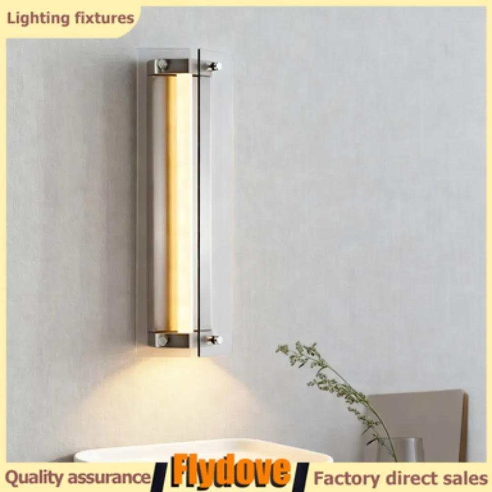 

Стеклянный настенный светильник, светодиодный креативный художественный фон, настенный светильник для гостиной, отеля, коридора, лестницы, освещение, украшение для спальни, прикроватная тумбочка