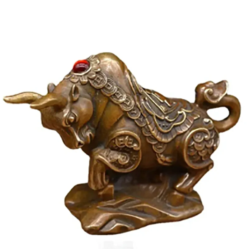 

Funiu бронзовая фигурка знака зодиака Ox бронзовое украшение для подарка