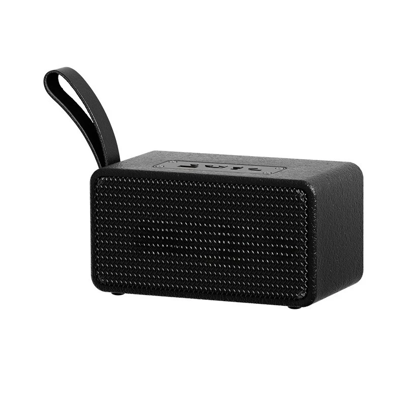 Bluetooth audio, desktop wooden box, speaker, large volume, home square leather, portable and compact fan.