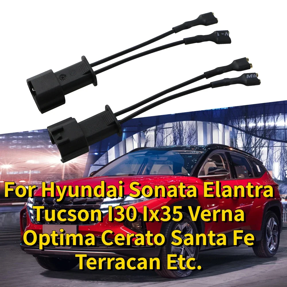 

2Pcs Car Horn Speaker Wiring Adapter Harness Wire Plug for Hyundai Sonata Elantra Tucson I30 Ix35 Verna Optima Cerato SantaFe