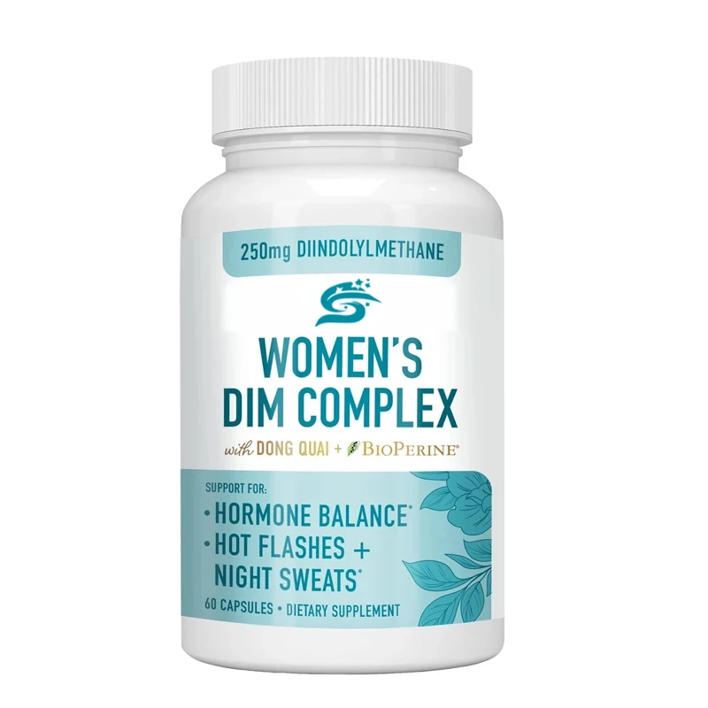 Dim60 Capsules Female Hormone Balance|relieve Menopausal Heat And Night Sweat As An Estrogen Metabolic Supplement || Gluten Free