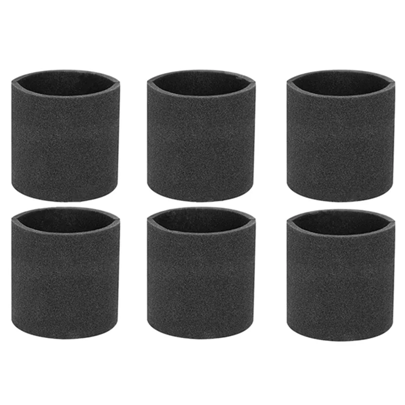 6 Pack 90585 Foam Sleeve VF2001 Foam Replacement Filters for Shop Vac Wet Dry Vacuum Cleaner, Replace Parts 9058500