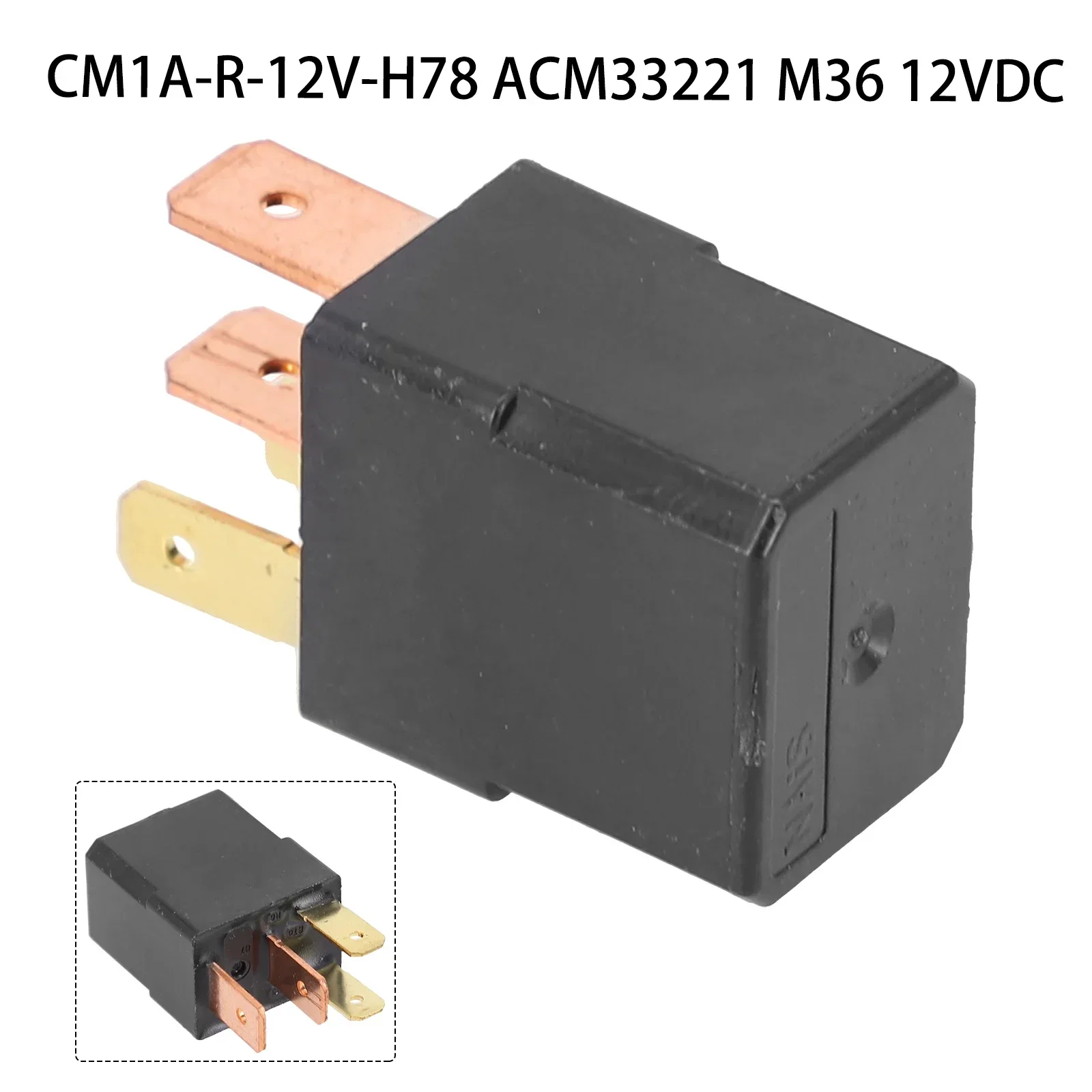 1pc 12V DC Automotive Relay Replacement Parts CM1A-R-12V-H78 ACM33221 M36 For Honda For Nissan Multi-Use 4-Pin Accessories