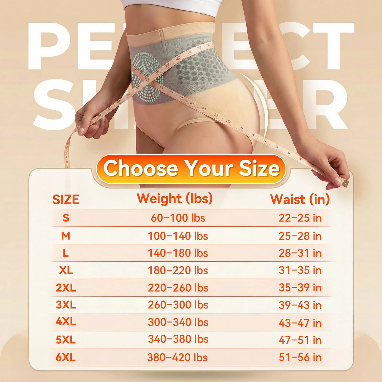 High Waist Tummy Control Shapewear Seamless Slimming Briefs Breathable Waist Trainer Panties Butt Lifting Body Shaper Underwear view 6