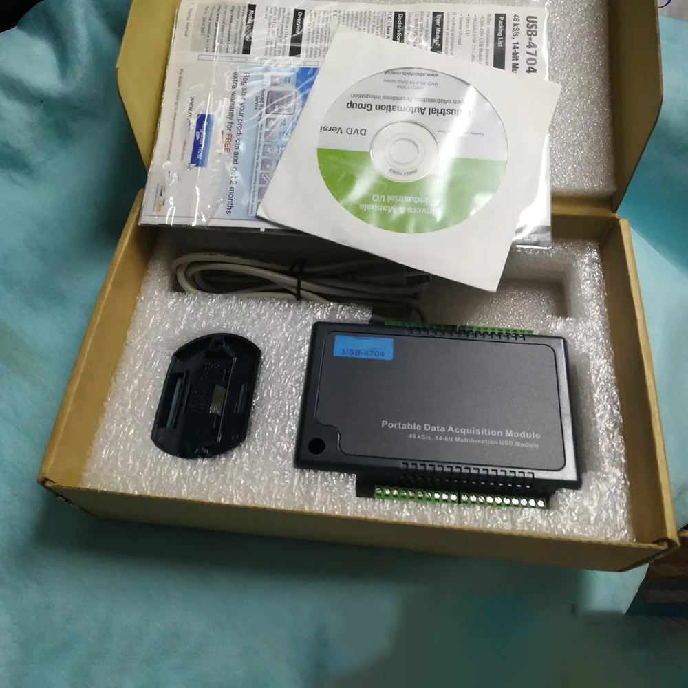 Para Advantech módulo de aquisição de dados multifuncional de 14 bits placa de circuito de cartão de aquisição USB-4704