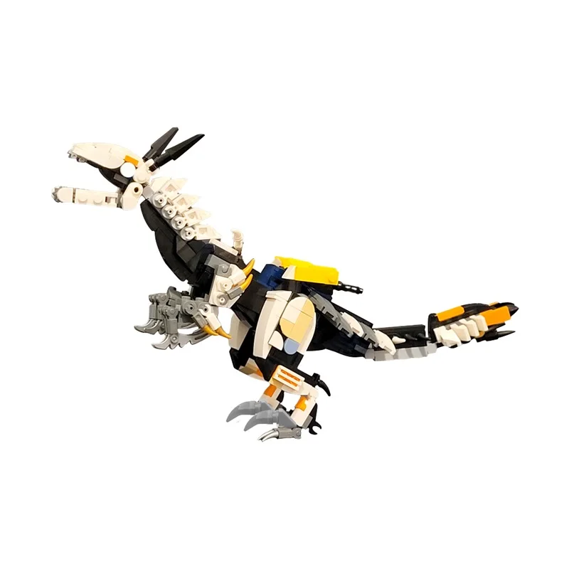 MOC Horizon Clawstrider Model Building Blocks Mechanical Velociraptor Assembling Brick Toy Kid Gift Horrible Dinosaur Monster